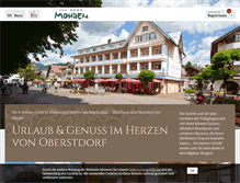 Tablet Screenshot of hotel-mohren.de